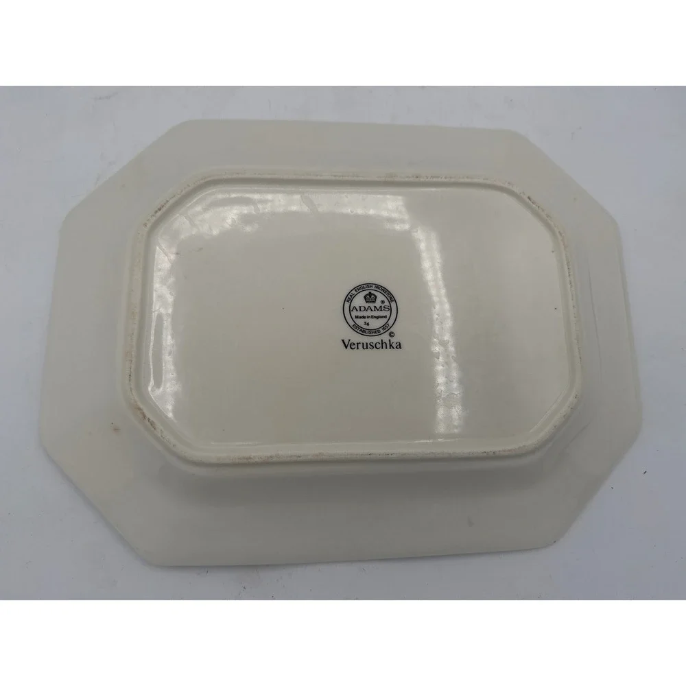 Vintage Adams Veruschka Ironstone Serving Platter Octagonal Made in England
